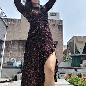 Topshop wrap dress with short sleeves